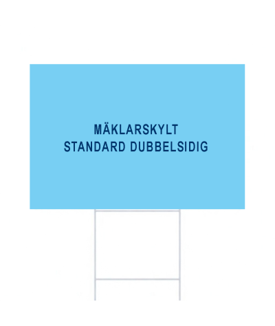 ADT Mäklarskylt 475 x 320 mm 4-Färgs