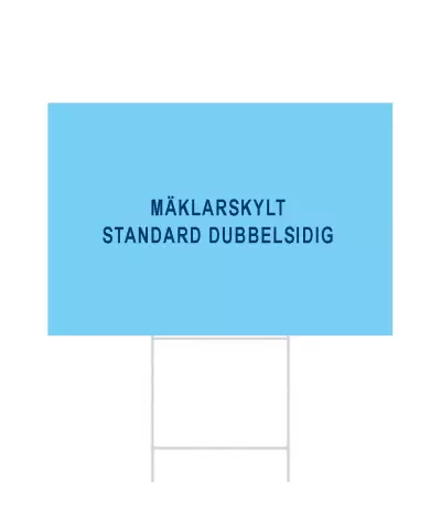 ADT Mäklarskylt 475 x 320 mm 4-Färgs | ADT Tryck