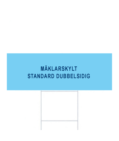 ADT Mäklarskylt 485 x 170 mm 4-Färgs