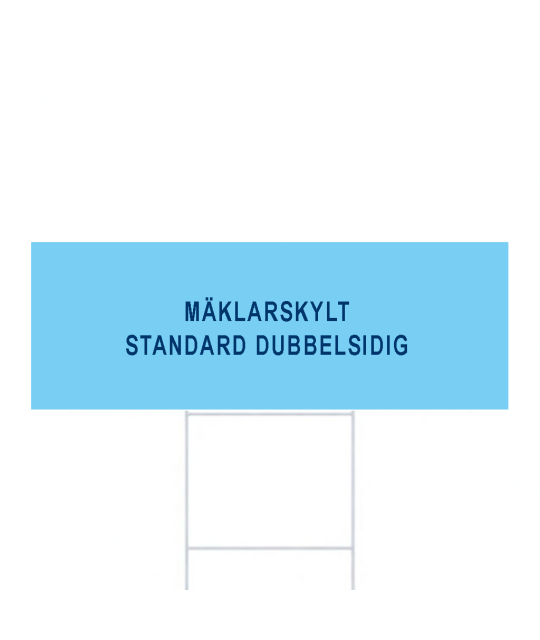 ADT Mäklarskylt 485 x 170 mm 4-Färgs