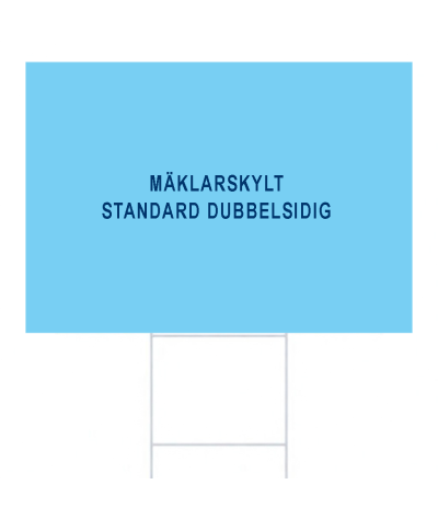 ADT Mäklarskylt 485 x 340 mm 4-Färgs