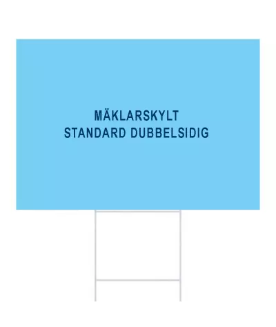 ADT Mäklarskylt 485 x 340 mm 4-Färgs | ADT Tryck
