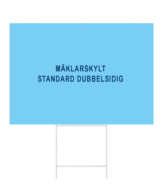 ADT Mäklarskylt 485 x 340 mm 4-Färgs | ADT Tryck