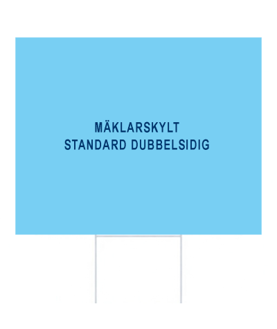 ADT Mäklarskylt 500 x 400 mm 4-Färgs