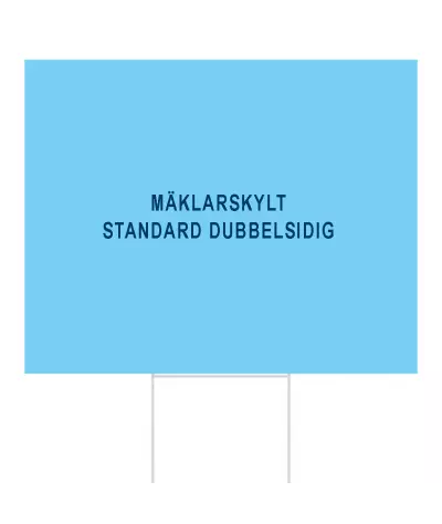 ADT Mäklarskylt 500 x 400 mm 4-Färgs | ADT Tryck