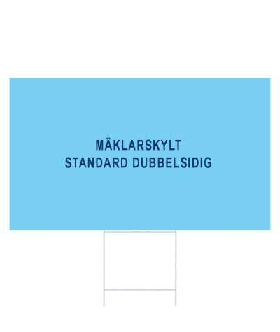 ADT Mäklarskylt 600 x 350 mm 4-Färgs