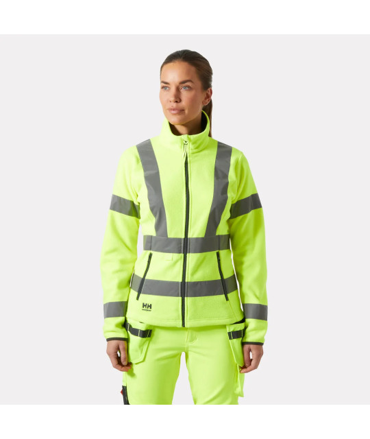 Helly Hansen Workwear Dam Alna 2.0 Varsel Fleecejacka Helly Hansen ...