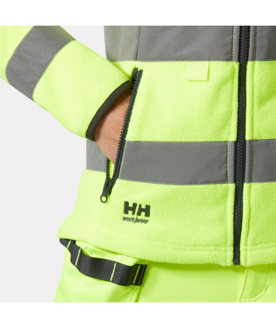 Helly Hansen Workwear Dam Alna 2.0 Varsel Fleecejacka Helly Hansen ...