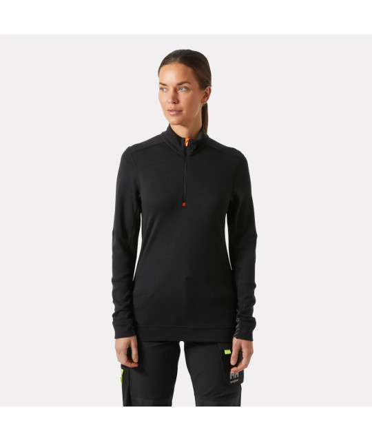 Helly Hansen Workwear Dam LIFA Merino Underställströja Halvzip Hell...