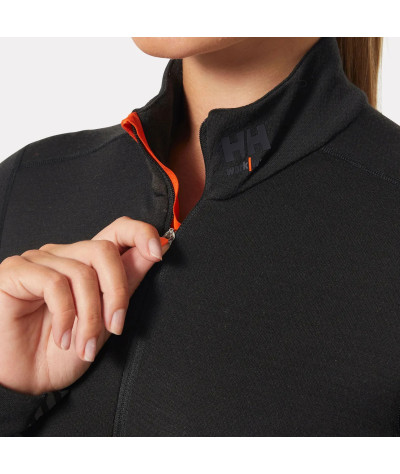 Helly Hansen Workwear Dam LIFA Merino Underställströja Halvzip Hell...