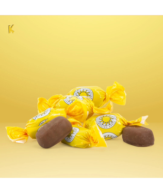 Karamello Twistad chokladöverdragen smörkola