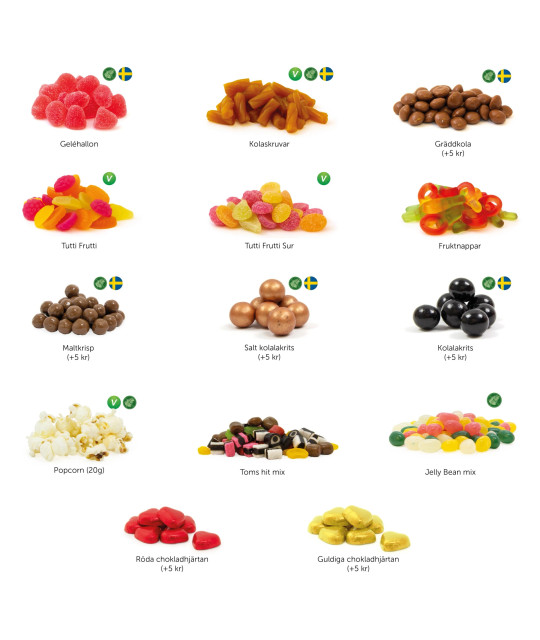 Karamello Pappstrut egen design 80g | ADT Tryck