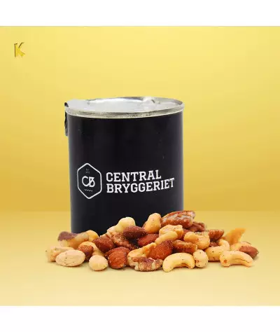 Karamello Snacksburk plåt cocktailnötter | ADT Tryck