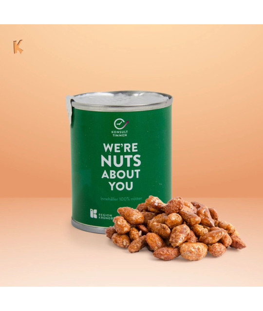 Karamello Snacksburk plåt rostade mandlar