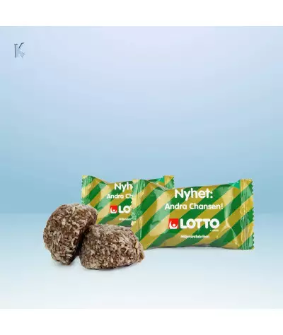 Karamello Flowpackad Delicatobit | ADT Tryck