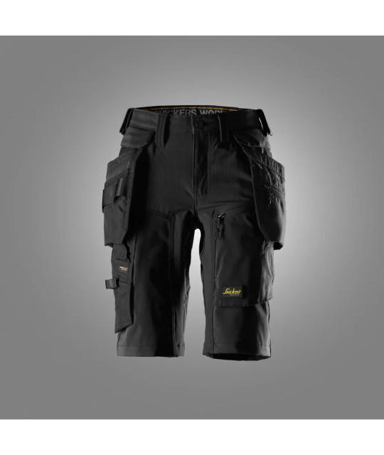 Snickers Workwear Women's stretch shorts with detachable holster pockets