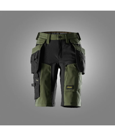 Snickers Workwear Women's stretch shorts with detachable holster pockets