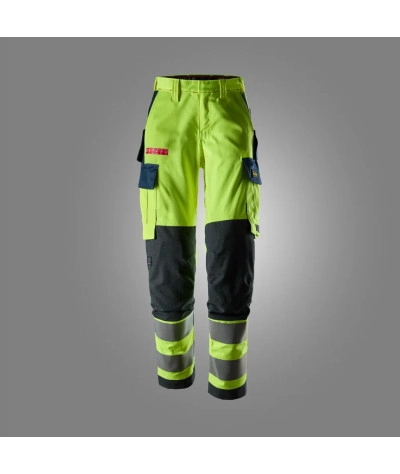 Snickers Workwear Women's stretch trousers, high-visibility class 2