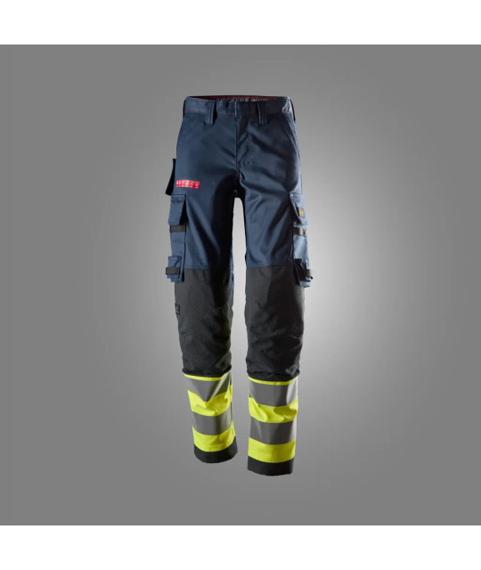 Snickers Workwear Women's stretch trousers, high-visibility class 1