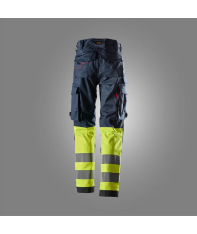Snickers Workwear Women's stretch trousers, high-visibility class 1