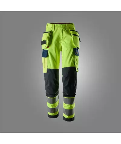 Snickers Workwear Women's stretch trousers with holster pockets, high-visibility...