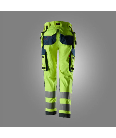 Snickers Workwear Women's stretch trousers with holster pockets, high-visibility...