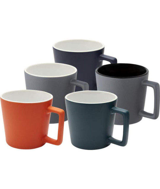 ADT Cali 370 ml keramikmugg med matt yta | ADT Tryck