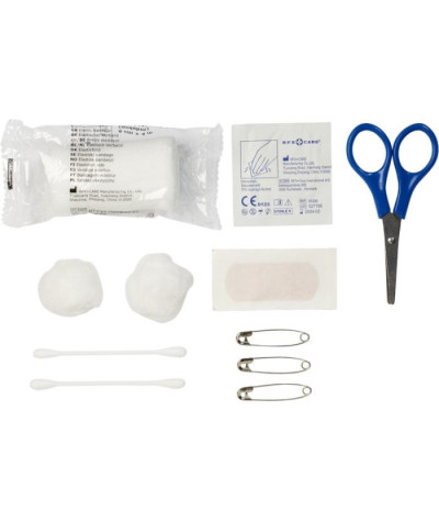 ADT Valdemar First aid kit in bag with keyring 16 pieces