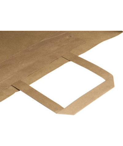 ADT Kraftpapperspåse, 32x17x39 cm, 80–90 g/m2 med platta handtag