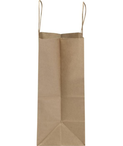 Kraftpapperspåse, 25x15x32 cm, 80–90 g/m2 med tvinnade handtag