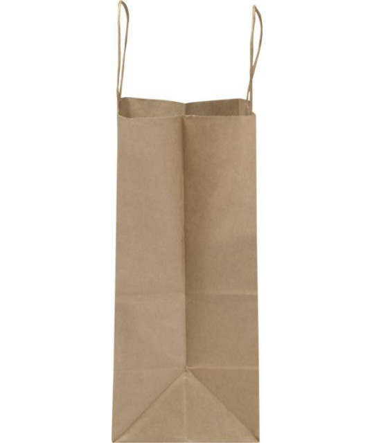 Kraftpapperspåse, 25x15x32 cm, 80–90 g/m2 med tvinnade handtag