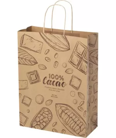 ADT Kraftpapperspåse, 31x12x41 cm, 120 g/m2 med tvinnade handtag | ...