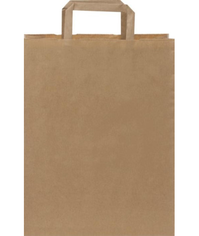 ADT Kraftpapperspåse, 25x15x31 cm, 80-90 g/m2 med platta handtag | ...
