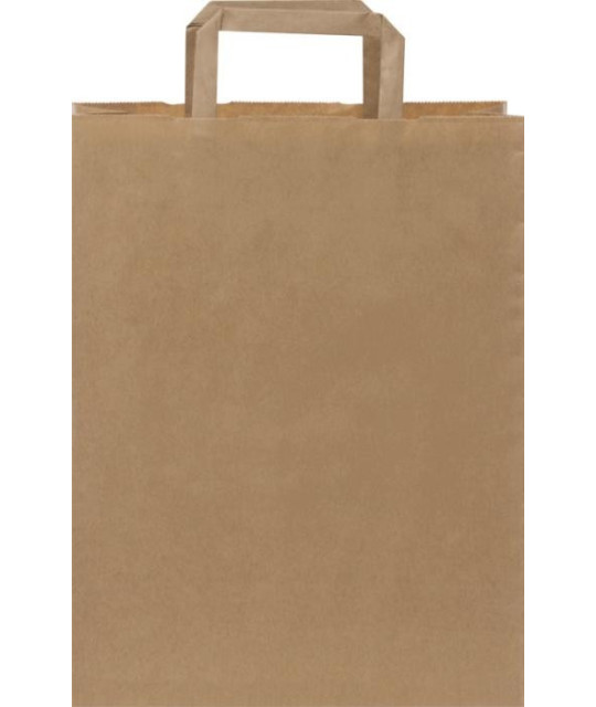 ADT Kraftpapperspåse, 25x15x31 cm, 80-90 g/m2 med platta handtag | ...
