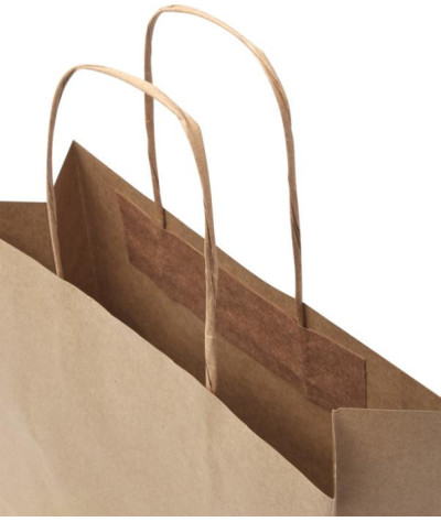ADT Kraftpapperspåse, 24x9x24 cm, 120 g/m2 med tvinnade handtag | A...