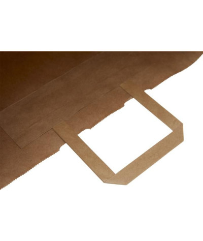 ADT Kraftpapperspåse, 34x20x35 cm, 80-90 g/m2 med platta handtag | ...