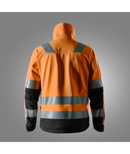 Warning jacket in softshell, warning class 3