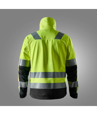 Warning jacket in softshell, warning class 3
