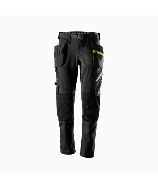 Softshell pants with stretch and removable holster pockets