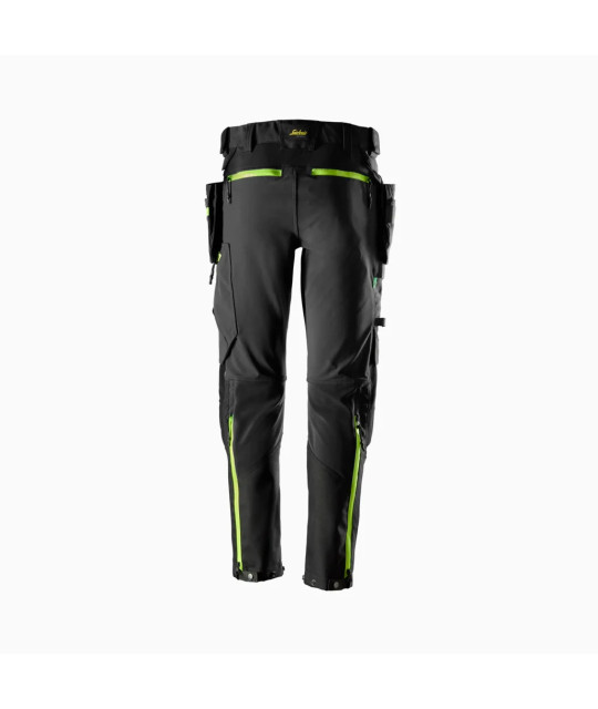 Softshell pants with stretch and removable holster pockets