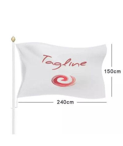 ADT Liggande Flagga 240x150 cm för flaggstång, 160g rPET-Pro | ADT ...