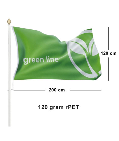 ADT Liggande Flagga 200x120 cm för flaggstång, 120g rPET-Pro | ADT ...