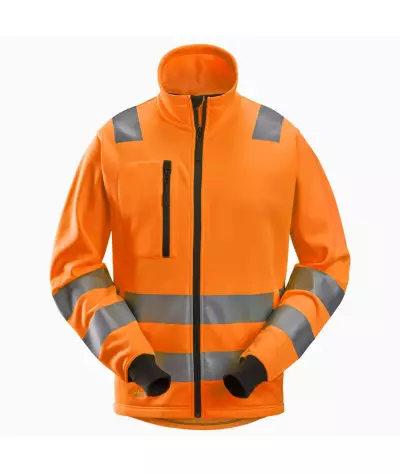 High-visibility jacket class 2/3 with full-length zipper