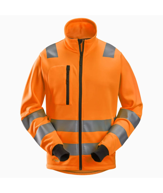 High-visibility jacket class 2/3 with full-length zipper