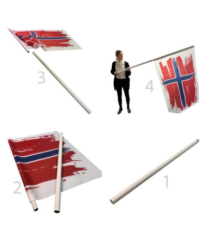 ADT Supporterflagga delbar | ADT Tryck