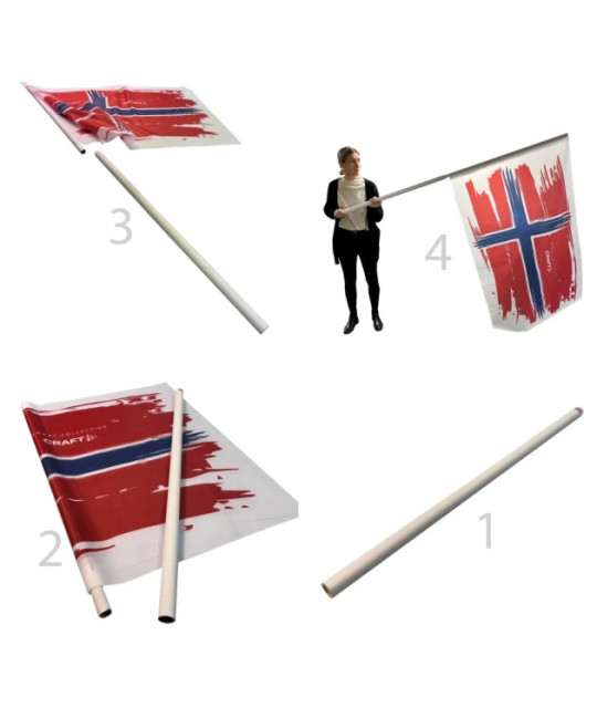 ADT Supporterflagga delbar | ADT Tryck