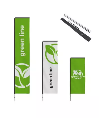 ADT H-shape med mast - Beachflagga | ADT Tryck