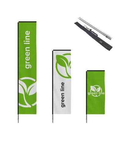 H-shape with mast - Beach flag