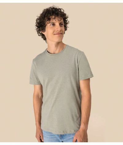 SPASSO Eco-Friendly Unisex Organic Cotton and Linen T-shirt | ADT T...