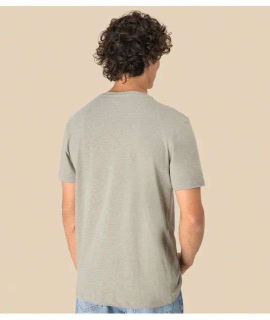 SPASSO Eco-Friendly Unisex Organic Cotton and Linen T-shirt | ADT T...